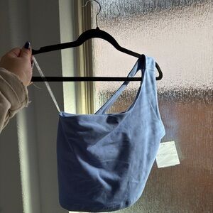 NWT Spacedye One Shoulder Cropped Tank